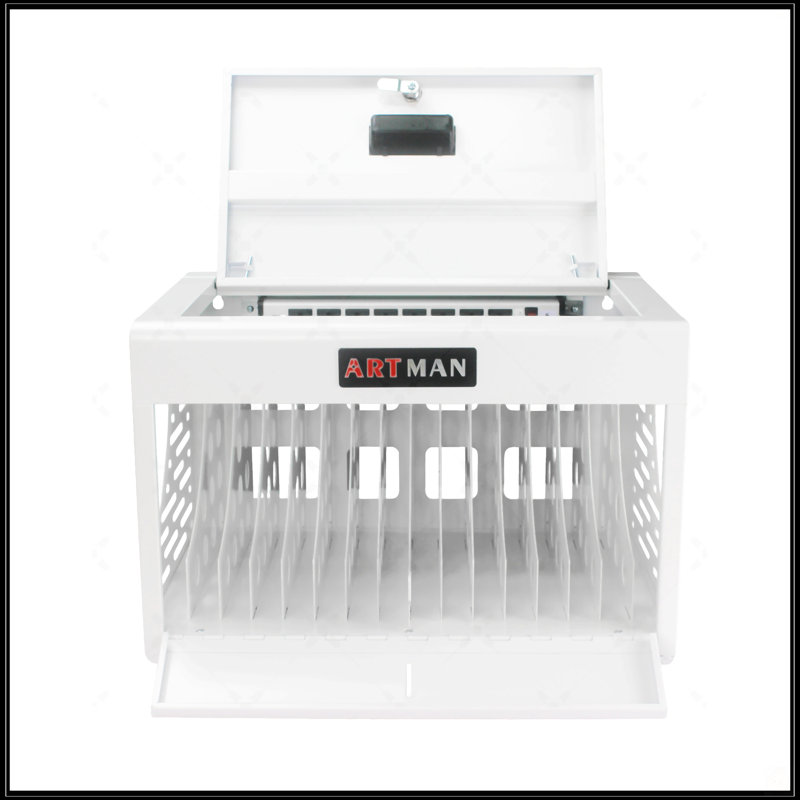 Armoire de charge pour ordinateur portable 16 baies, Blanc