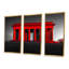 «Red Gray Lincoln», ensemble d'art mural-1862973042-1862973047