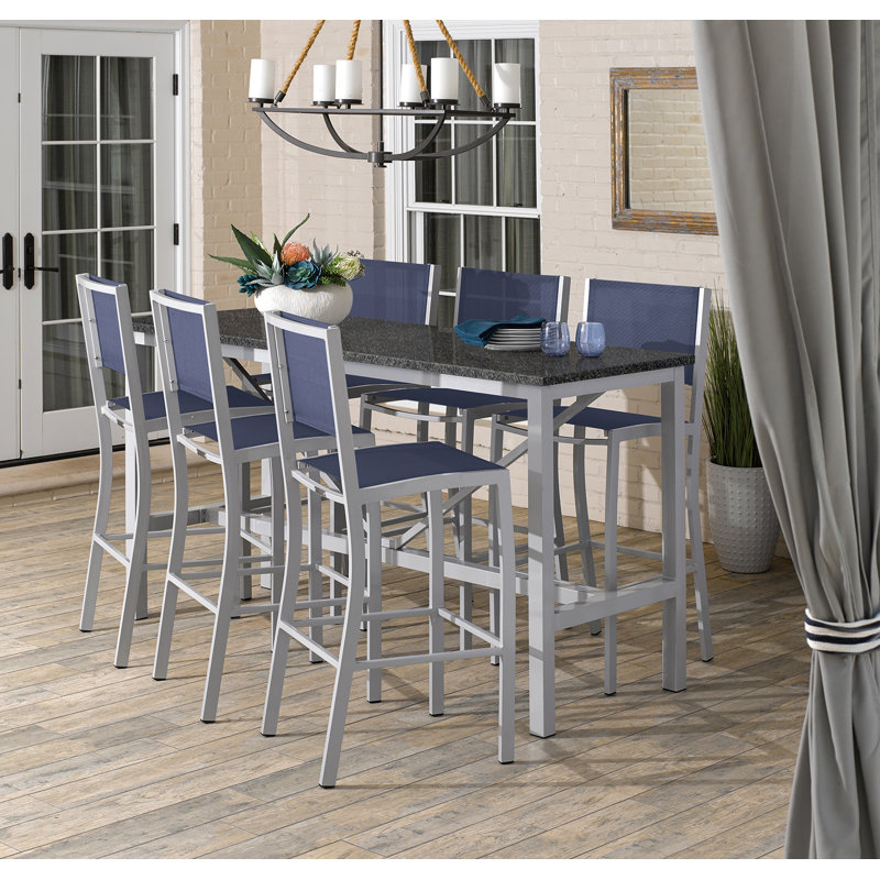 Travira Outdoor Bar Table, Litecore Charcoal