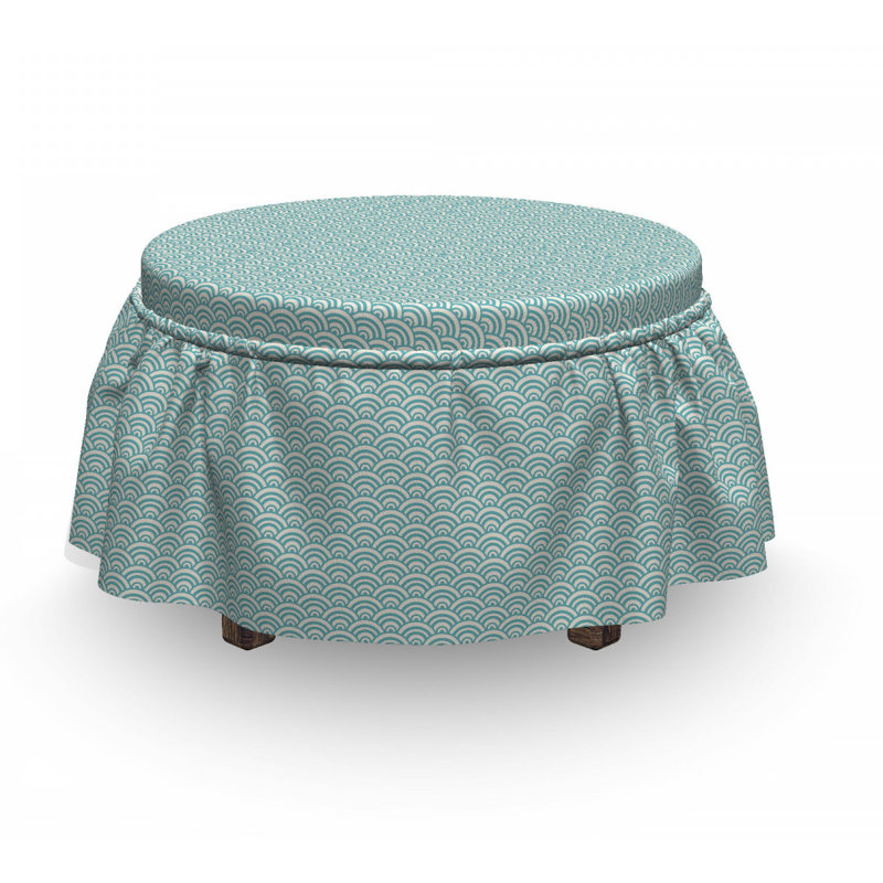 Box Cushion Ottoman Slipcover
