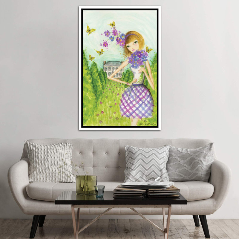 Printemps à Summerside # 2, art, H 60 po x l 40po x P 1,5 po, Toile blanche encadrée