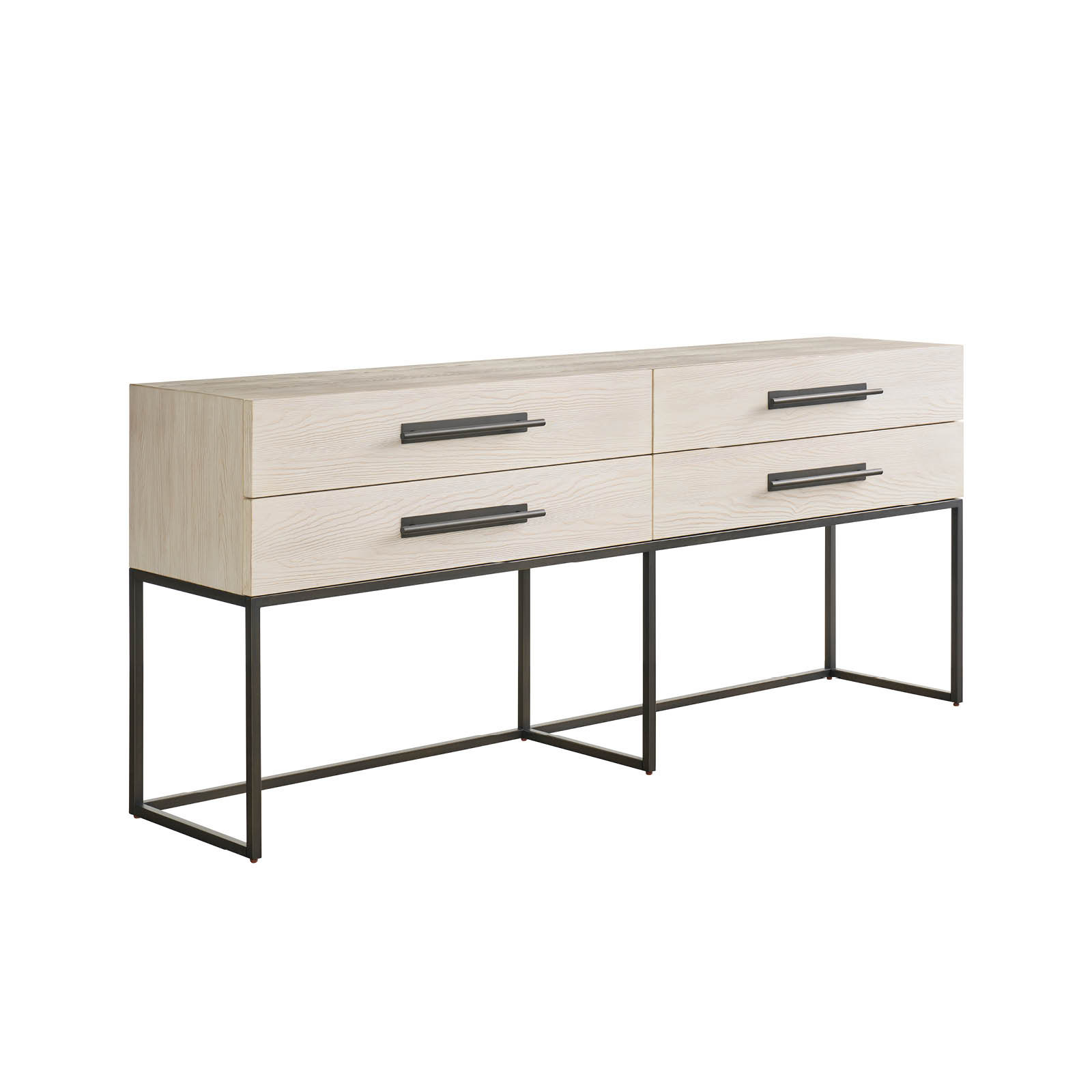 Baxley 76'' Solid Wood Console Table, Ivory