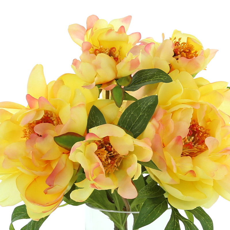 Arrangement floral pivoines dans un vase