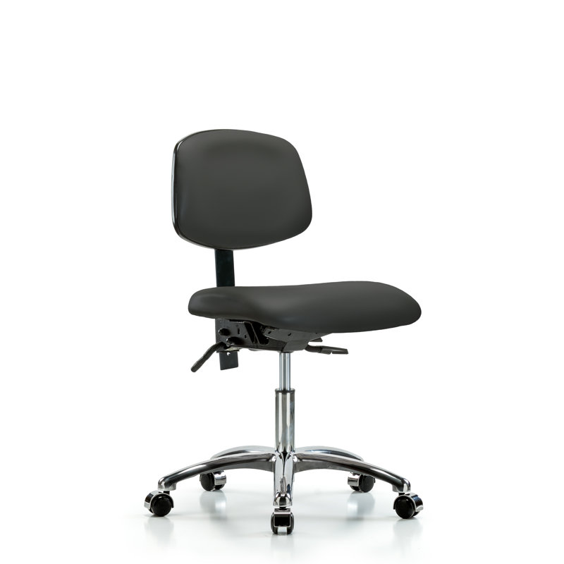 Chaise de travail Lisbeth, Roulettes, Gris anthracite, Non inclus