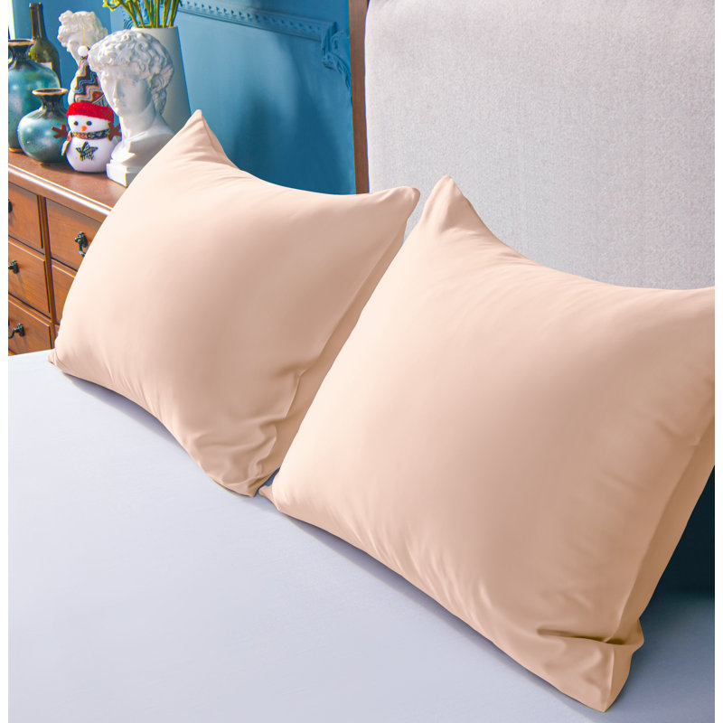 Taie d'oreiller en satin, Rose, Grand