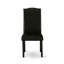 L'ensemble de 5 tables rondes comprend une table de cuisine en bois et 4 chaises rembourrées en similicuir de polyuréthane noir avec dossier haut - Finition noire-1899949891-1899949944-1909721137