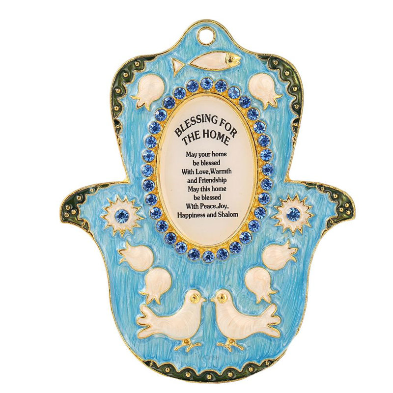 Ornement de noël en forme de hamsa maison