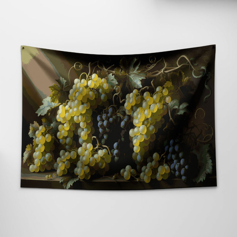 Tapisserie murale «Fruit Grape Muscat», 68 po x 80 po