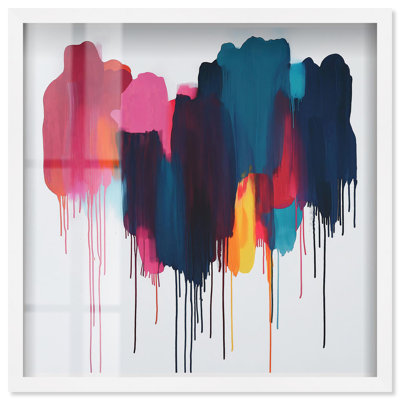 «Glacier Color Glide Shadowbox Print Colorful Abstracts» par Art Remedy