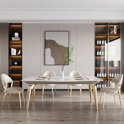 Ensembles de table à manger luxueux, simples et créatifs