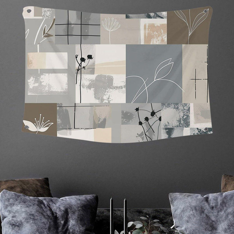 Tapisserie en microfibre, H 50 po x l 60 po