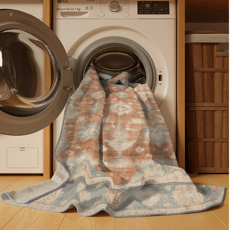 Tapis gris lavable à la machine, Tapis de couloir 2 pi x 5 pi