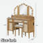 Meuble-lavabo de 44,37 po avec 13 ampoules Hollywood, 3 miroirs à trois modes d'éclairage, 3 grands tiroirs, 2 tiroirs de bureau, un rangement de table ouvert, 2 armoires, une station de charge et un tabouret-130197002