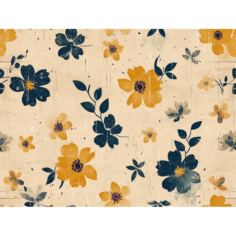 Flowers Room Darkening Curtain Pair, 20" W x 84" L
