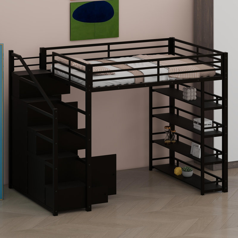 Space-Saving High Sleeper Featuring Multi-Tier Storage, Secure Cupboards, and Clothes Closet