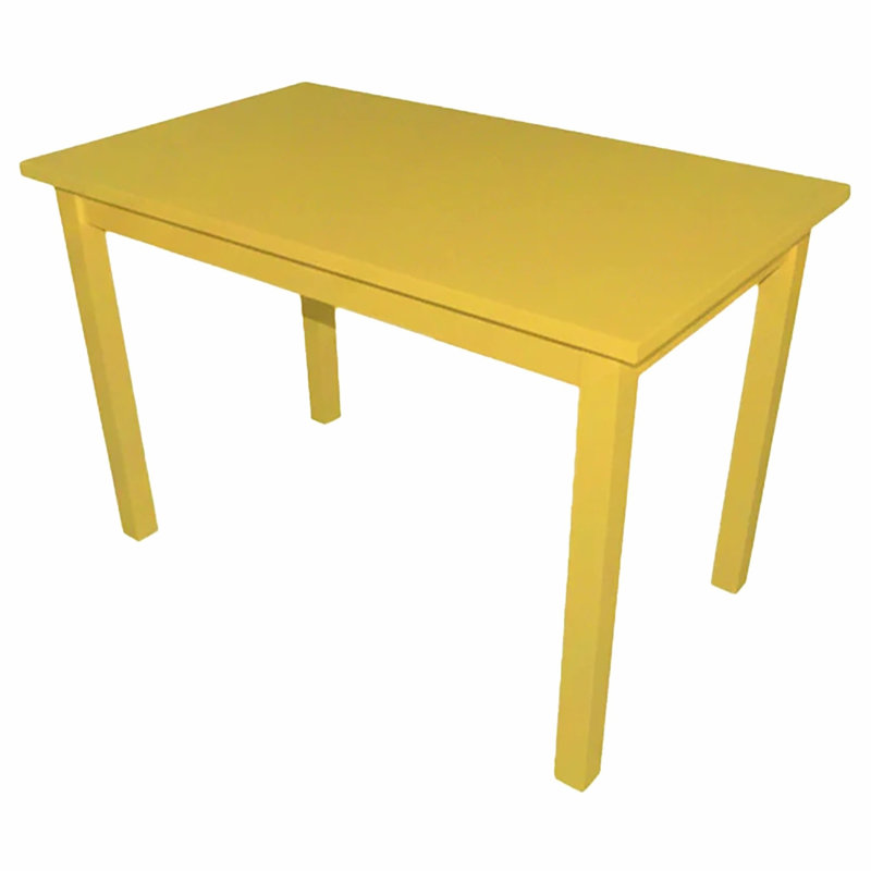 Table Amish Versaloft Harmony, H 30 po x L 45 po x l 27 po, Peinture jaune canari