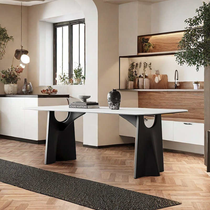 Table de style rétro maison simple, H 29,53 po x L 55,12 po x l 31,5 po