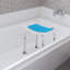Tabouret de bain courbé à 6 niveaux réglable Homcom pour salle de bain spa
