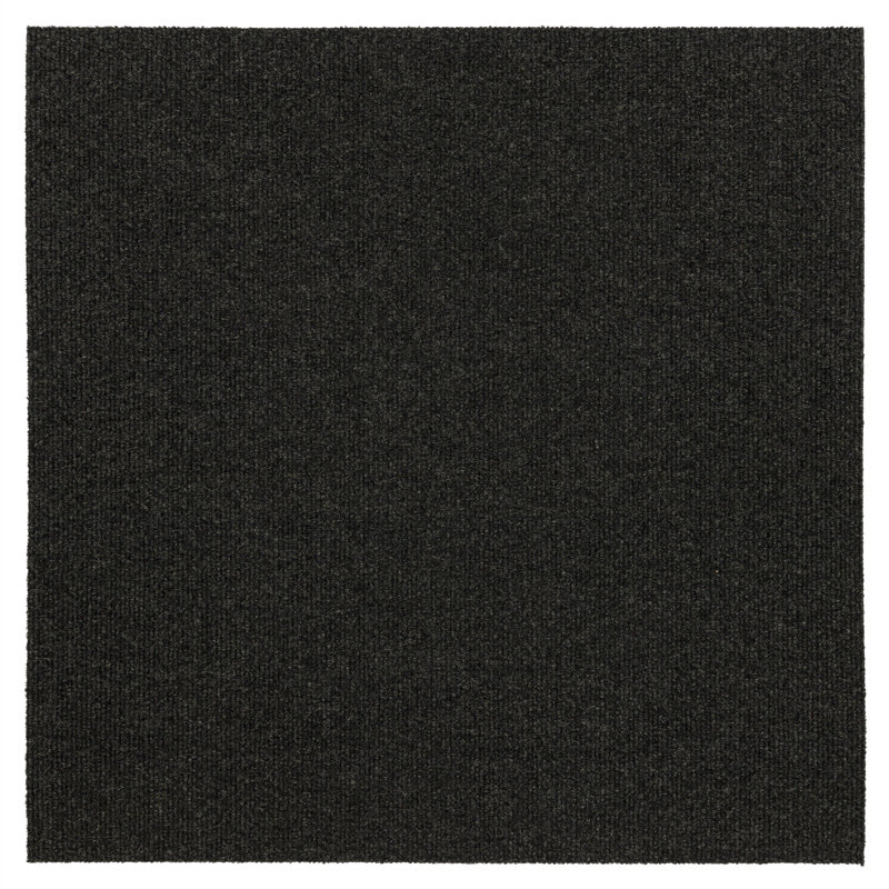 Carreau de tapis auto-adhésif en polyester de qualité supérieure 24 po x 24 po intérieur / extérieur (paquet de 15) (60 pieds carrés / boîte)