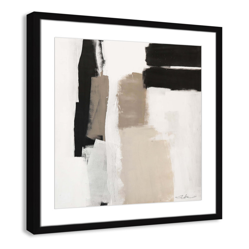 «Earth Scapes II-A» par Casa Fine Arts, H 23,5 po x l 23,5 po x P 0,75 po, Encadré de boîte noir
