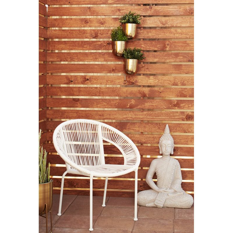 Gold Metal 3-Tier Indoor/Outdoor Hanging Wall Planter