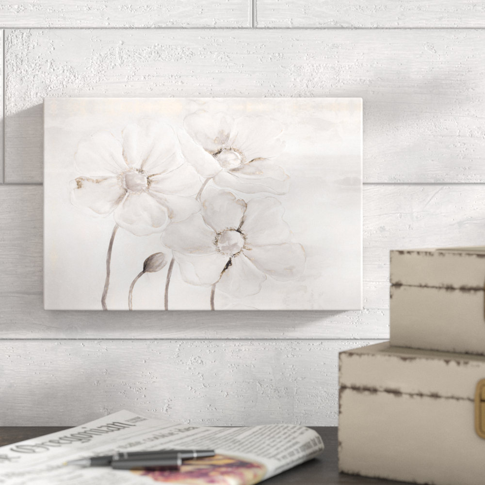 " White And Grey Florals With Gold " Andover Mills™