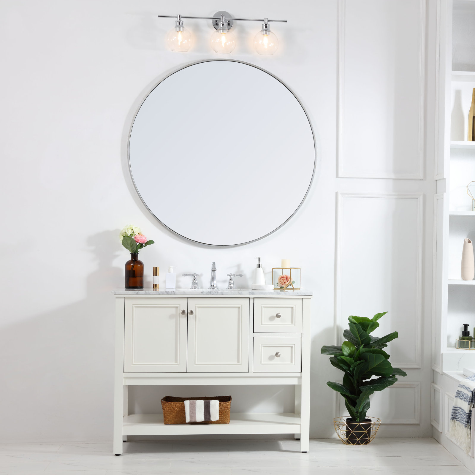 Bonsai 42'' Single Bathroom Vanity, White