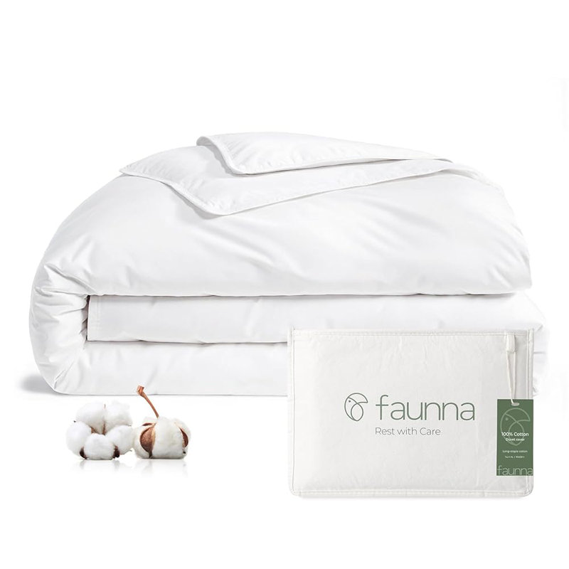  Anti-Dust Mite Duvet Cover, King, White