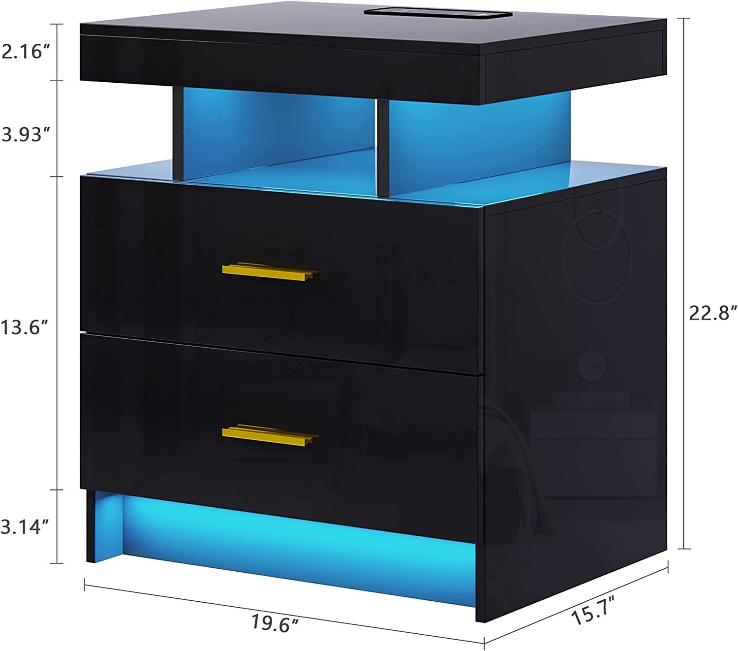 Ashten 2 - Drawer Nightstand