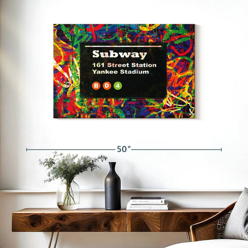 Tergel NYC Yankee Stadium Station, 24" H x 36" W