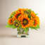 Faux Sunflowers in Vase-1031976621