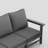 5-Person Modular HDPE Outdoor Conversation Set With 5"Thick Cushions, All-Weather Poly Lumber Patio Sofa Seating Set-2122898510-2122898509