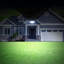 1 3 Head Weather Resistant Outdoor Security Light with Motion Sensor-114325317