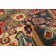Tapis décoratif en laine rouge de conception unique 6 pi 2 po X 8 pi 10 po noué à la main New Age