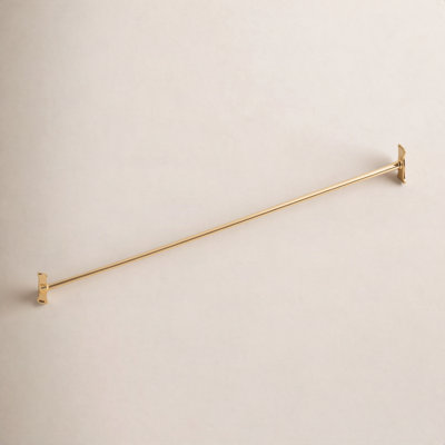 60" Brass Straight Shower Curtain Rod