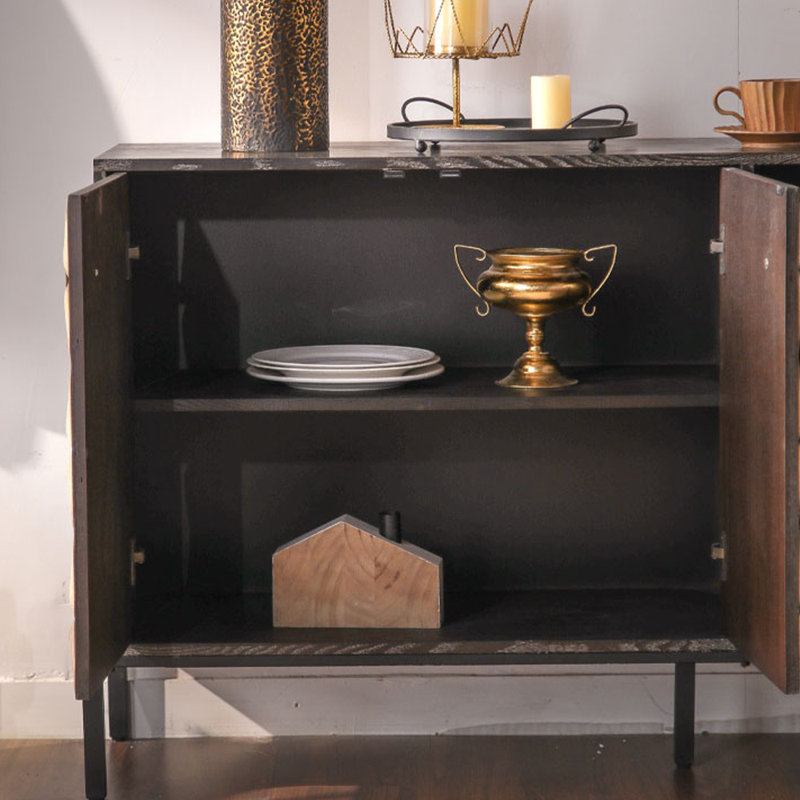 American Country Style Solid Wood Entryway Cabinet