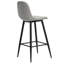 Jakobe Upholstered Counter Stool with Metal Frame-32484490