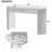 TREXM Entryway Table with Fluted Design, Modern Console Table with Storage, Oval Top and 2 Drawers-169745067