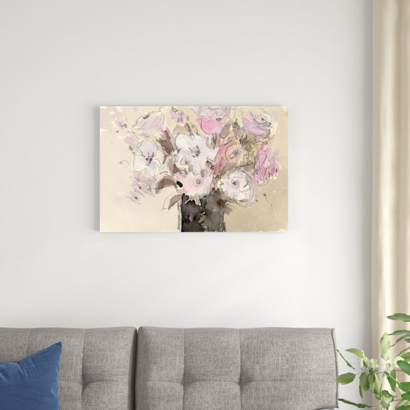 Arrangement mauve I, H 20 po x l 30 po