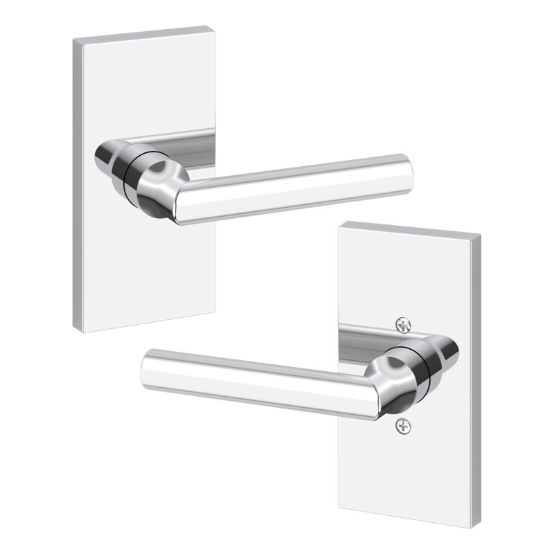 Tube Lever Door Lever, Polished Chrome