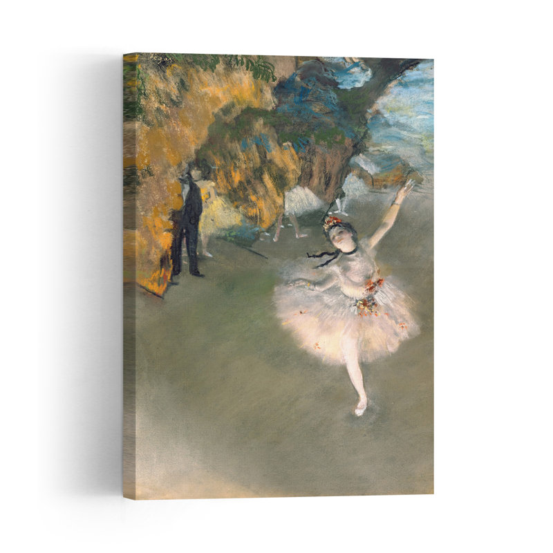 L'Étoile ou la Danseuse sur scène, vers 1876-1877. Élégante estampe d'art mural contemporain impressionniste pour la plage.