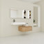 Meuble-lavabo mural de 30 po avec lavabo en résine, tiroir à fermeture en douceur et fixation à flotteur-1736015307-1736015285