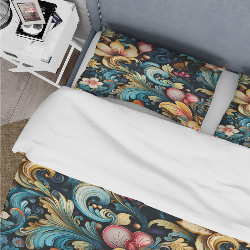 Ensemble de housse de couette Rehnberg, Housse de couette simple + 1 taie décorative stan