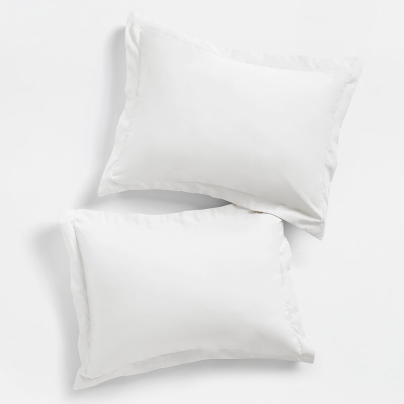 Ensemble de 2 taies d'oreiller en microfibre ultra douce, Très grand, Blanc