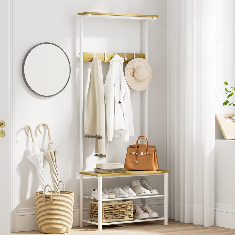 Freestanding Wooden Coat Rack