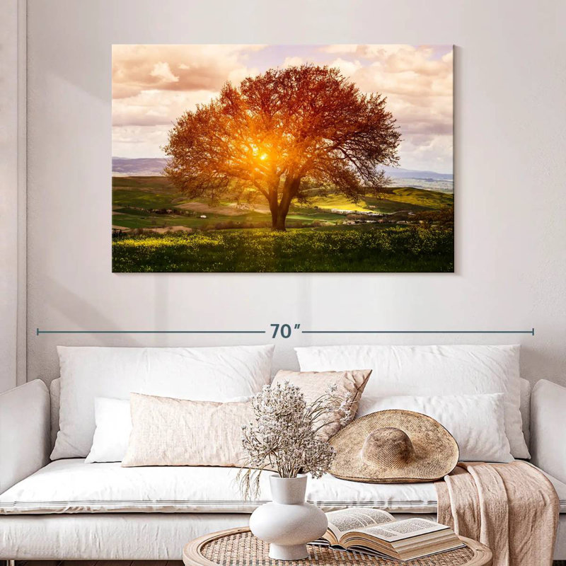Harnek Sunlit Tuscan Tree, 32" H x 48" W