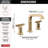 Tetra 3-Hole Widespread Bathroom Faucet, 2-Handle Bathroom Sink Faucet with Drain Assembly-85763976