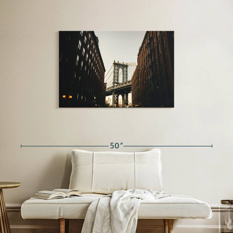 Lilie NYC Manhattan Bridge, H 24 po x l 36 po