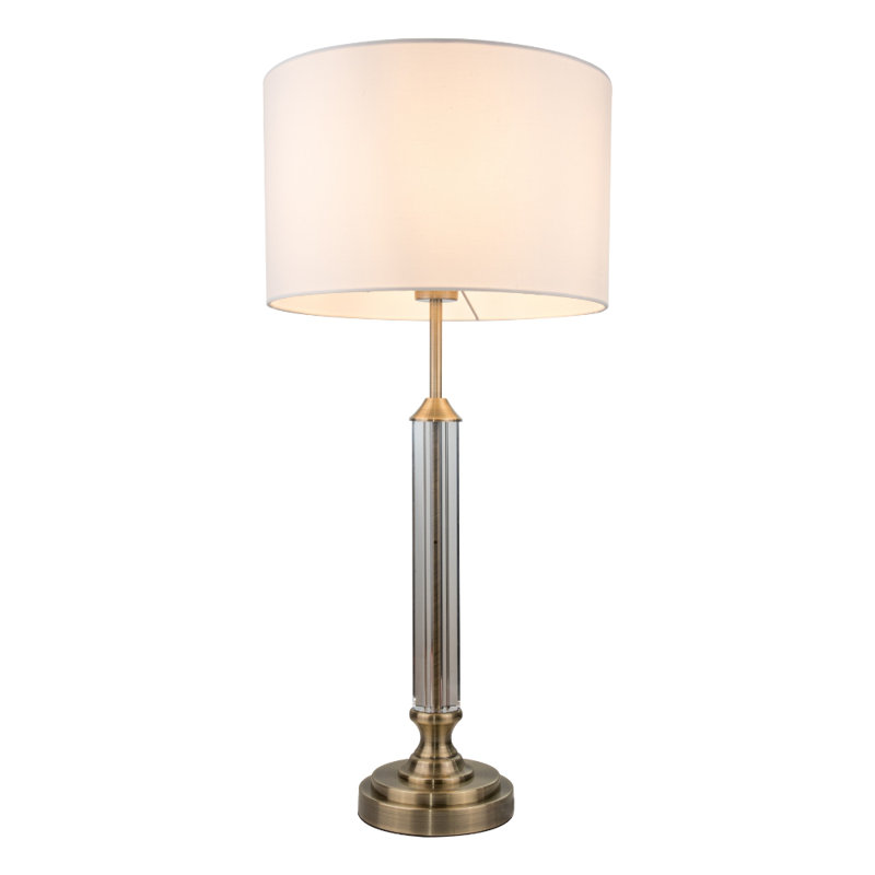 Jenette Metal Lamp Base Lamp, Silver