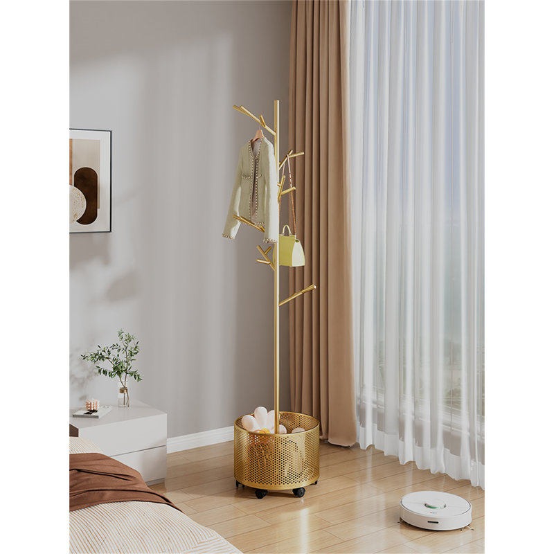 Deluxe Freestanding Clothes Drying Rack, Gold